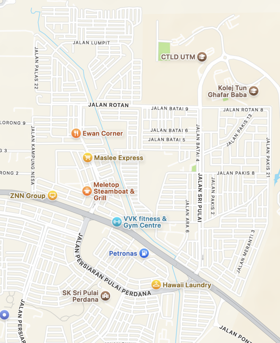 Klinik Pergigian Razz Location Map - No. 26, Jalan Enau 11, Taman Teratai, Johor Bahru